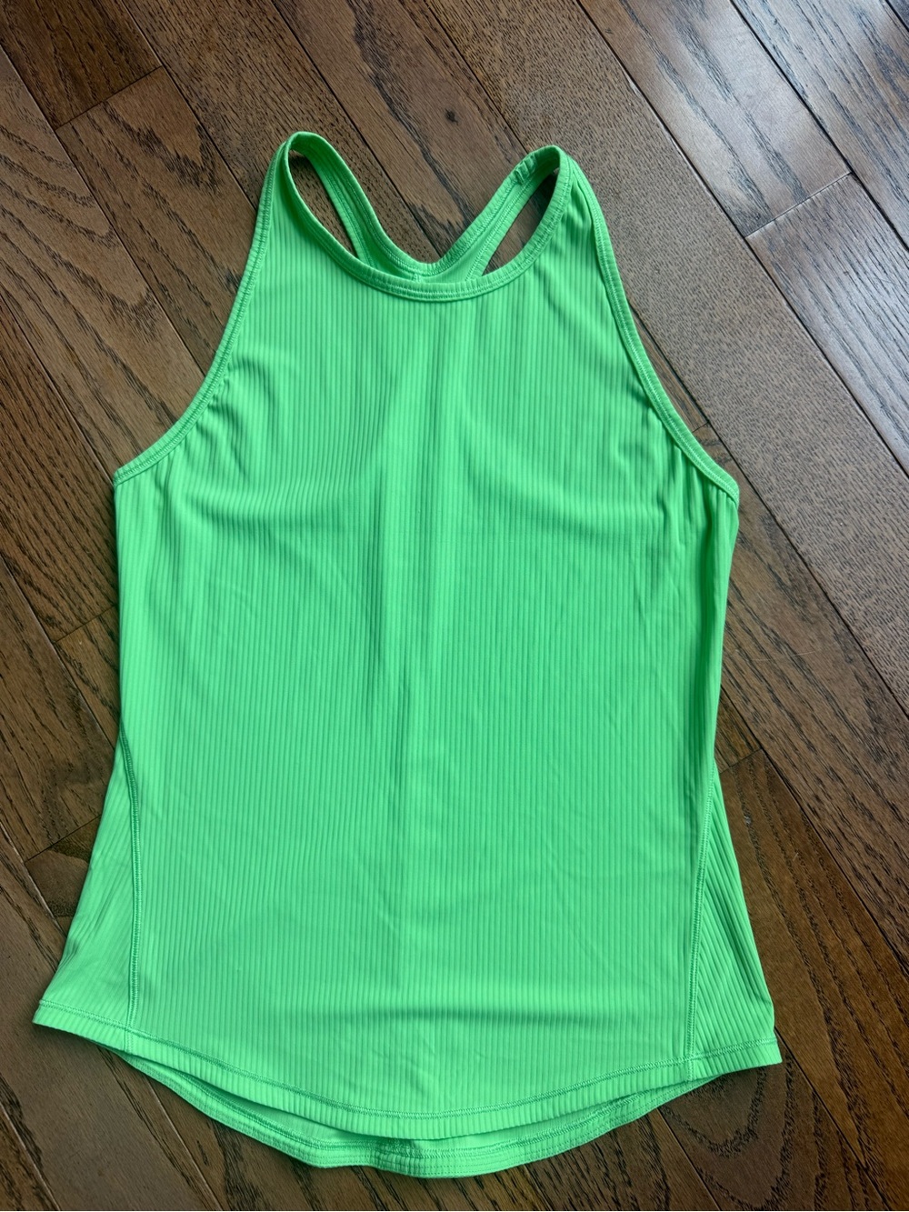 Lululemon Ribbed Tank Neon Green 2 - Picture 5 of 9